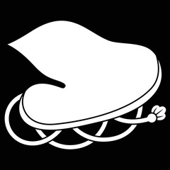 家紋です。公家烏帽子といいます。