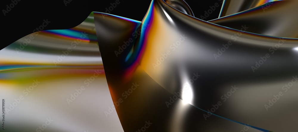 Poster abstract line fluid colors backgrounds. trendy vibrant fluid colors. 3d render