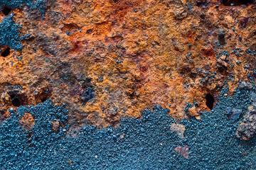 Rusty rough surface as abstract background