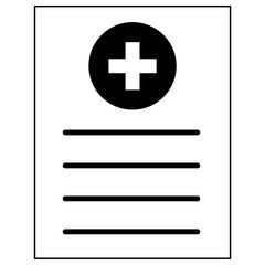 Obraz premium illustration of medical record icon for health support
