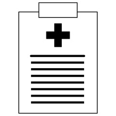 Obraz premium illustration of medical record icon for health support