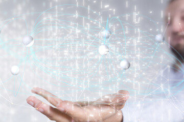 conference Digital Network and data concept 3d