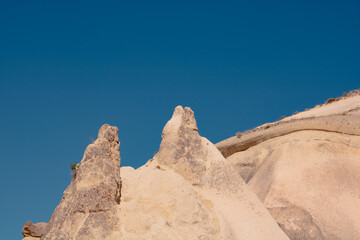 Rock formations in Cappadocia. Pasabagi archaeological site in Goreme Cappadocia