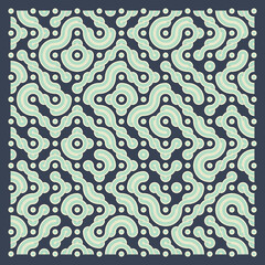 Color truchet tiling connections illustration