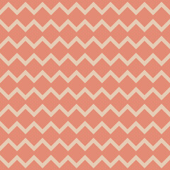 Seamless pattern geometric zigzag rhombus square on pink background