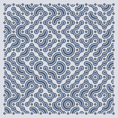 Color truchet tiling connections illustration