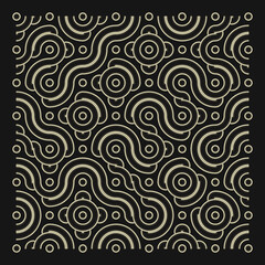 Naklejka premium Color truchet tiling connections illustration