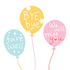 Bye bye balloon - hand drawn - 519794782