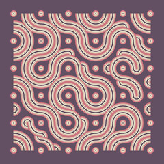 Color truchet tiling connections illustration