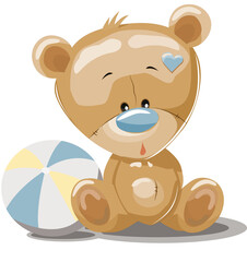 Obraz premium Plush funny bear