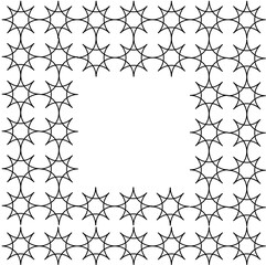 Vector line flowers square for background wallpaper and seamless artwork illustration texture of vector graphic design isolated flat trendy design for cotton beautiful pattern colorful fabric paper