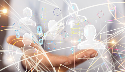 business, people, communication, social network and technology concept