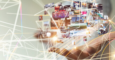 Internet broadband and multimedia streaming entertainment