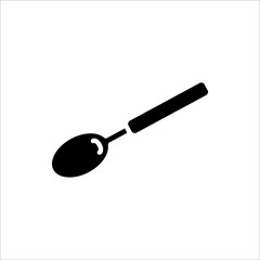 Spoon Icon isolated on white background.
