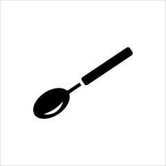 Spoon Icon isolated on white background.