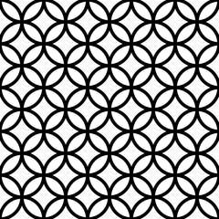 Vector seamless pattern with geometric circle 