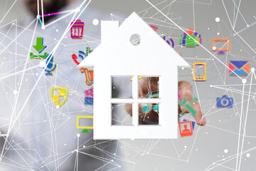 Smart home: Smarthome house automation icon