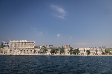 Dolmabahçe Palace, on the banks of the Bosphorus, Istanbul, Turkey