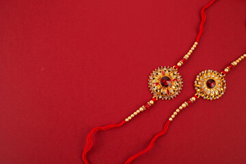 Decorative Rakhi for Raksha Bandhan, Indian festival for brother and sister bonding celebration