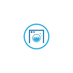 laundry logo icon with vector illustration template