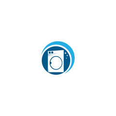 laundry logo icon with vector illustration template