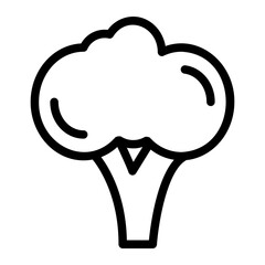 broccoli line icon