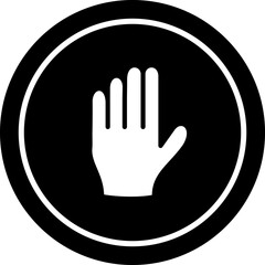 Halt Vector Icon