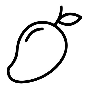 recommend clip art: mango line icon