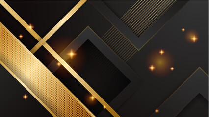 Obraz premium Abstract black and gold luxury textured background