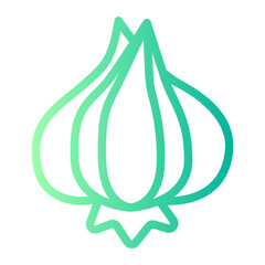 garlic gradient icon