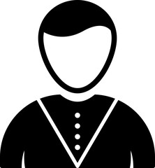 Casino Dealer Vector Icon