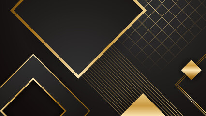 Abstract black and gold luxury textured background