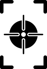 Unique Focus Vertical Vector Icon