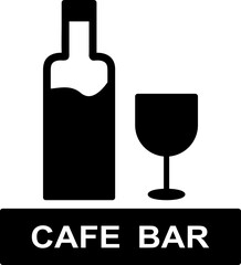 Unique Drinks Cafe Vector Icon
