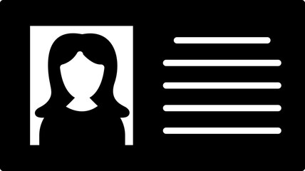 Female Profile Vector Icon