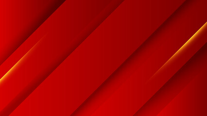 Fototapeta premium Abstract luxury red and gold background. Vector illustration abstract graphic design banner pattern presentation background web template.