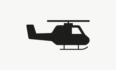 Helicopter line icon. Air transport, navigate, fly, private, military, cargo, travel, pilot, traffic, blades, passengers. Technology concept. Vector line icon for Business and Advertising