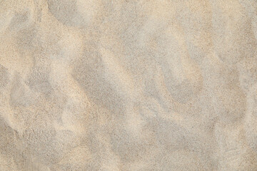 Fototapeta na wymiar Top view of beach sand as background