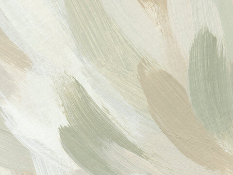 Art texture with paint brush strokes. Abstract acrylic background in earthy neutral colors