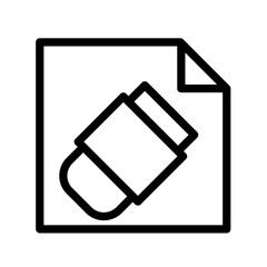 Eraser icon template