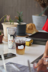 Coffee on the table 