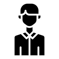man glyph icon