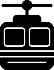 Naklejka premium Cable car Icon