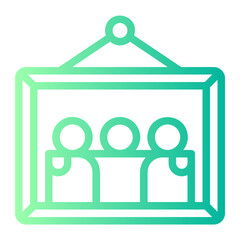Fototapeta premium family gradient icon