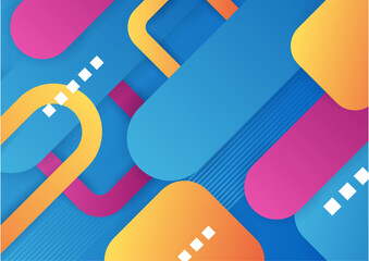 Abstract colorful geometric shapes background