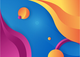 Abstract colorful geometric shapes background