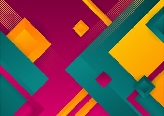 Abstract colorful geometric shapes background
