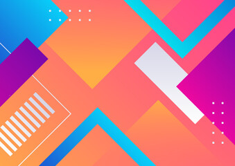Abstract colorful geometric shapes background