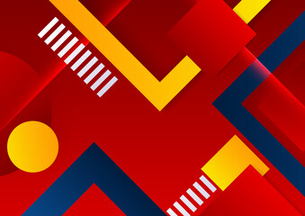 Abstract colorful geometric shapes background