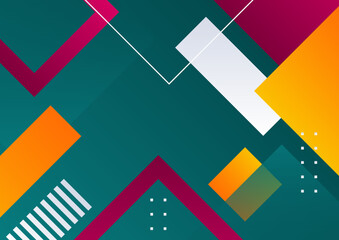 Abstract colorful geometric shapes background